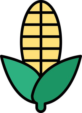 Mısır web simgesi, basit vektör illüstrasyonu