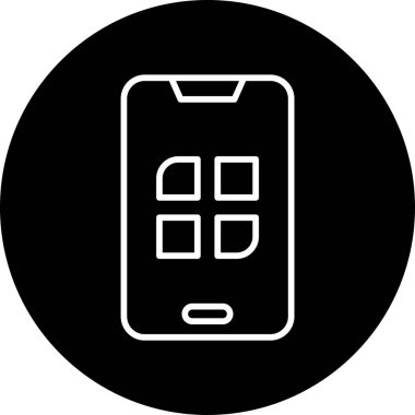 Cep telefonu. basit tasarım vektörü