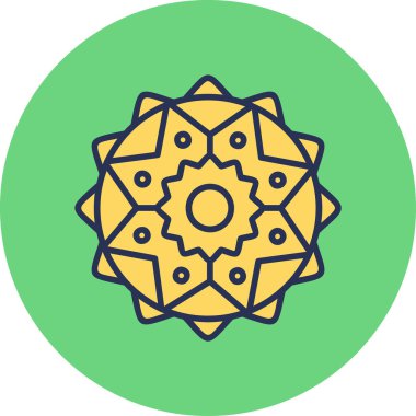 mandala tasarımı, web basit illüstrasyonu