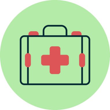 İlk yardım kiti vektör illüstrasyonu