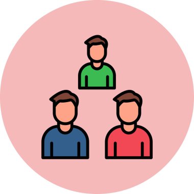 Takım. Web simgesi basit illüstrasyon 