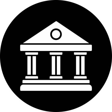 Belediye Binası web simgesi basit tasarım 