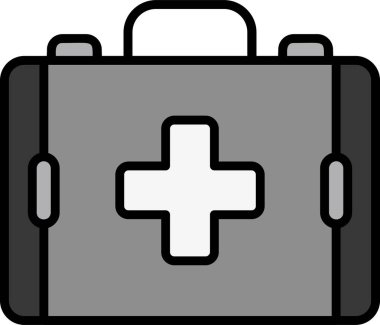 İlk yardım kiti vektör illüstrasyonu
