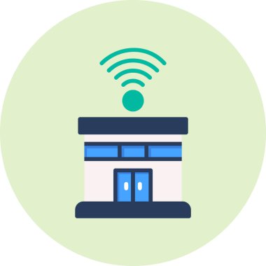 Akıllı ev. Web simgesi basit tasarım