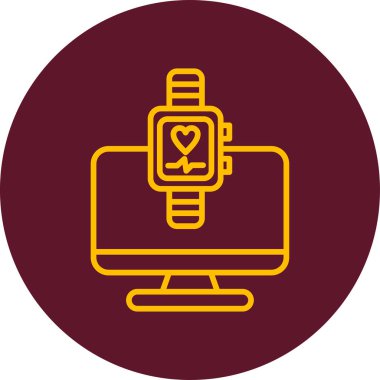 Basit Bilgisayar vektör illüstrasyonu