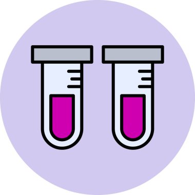 Test tüplerinin basit vektör görüntüsü