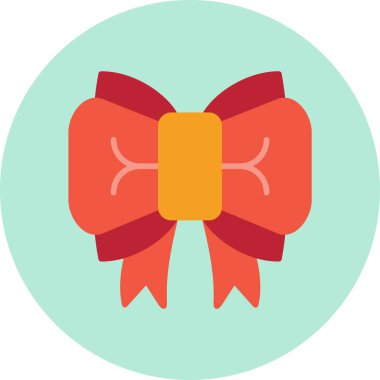 Kurdele yayı. Web simgesi basit illüstrasyon