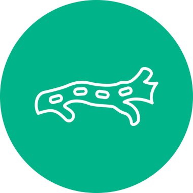 Düz arter simgesinin vektör illüstrasyonu