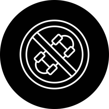 Kaykay ikonu yok. resimleme tasarımı