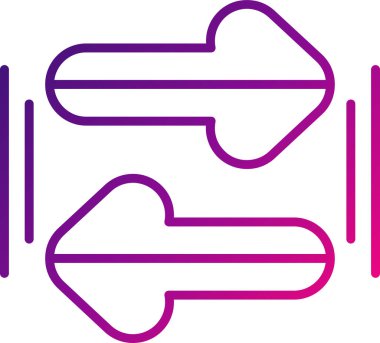 Basit ok simgesi vektör illüstrasyonu