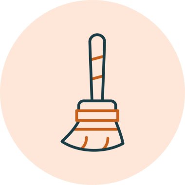Süpürme web simgesi vektör çizimi