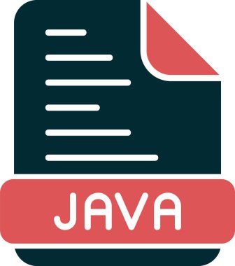 Java programlama kodu vektör illüstrasyonu 