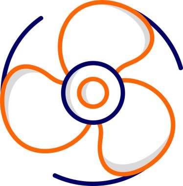 Pervane ağ simgesi, seo modern simgenin vektör illüstrasyonu 