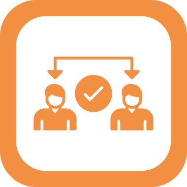 Ortaklık web simgesi vektör illüstrasyonu