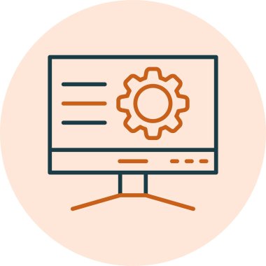 Basit Bilgisayar vektör illüstrasyonu