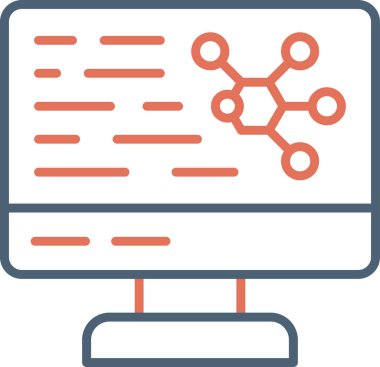 Basit Bilgisayar vektör illüstrasyonu