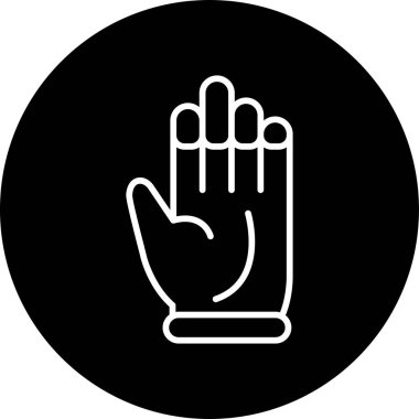 Eldiven. Web simgesi basit illüstrasyon