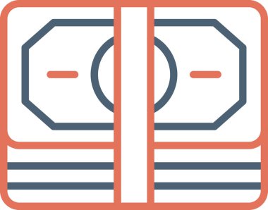 Maaş para simgesi vektör illüstrasyonu