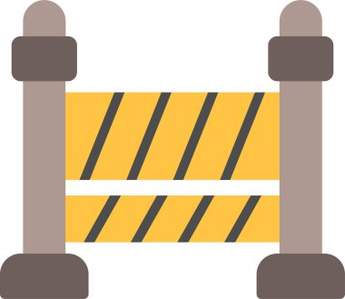 trafik işareti simge vektör çizim 