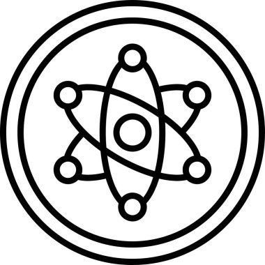 atom. Web simgesi basit tasarım