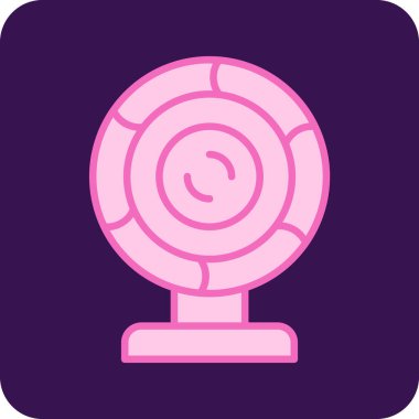 webcam simgesi, vektör illüstrasyonu