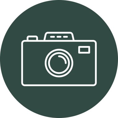 kamera simgesi vektör illüstrasyonu