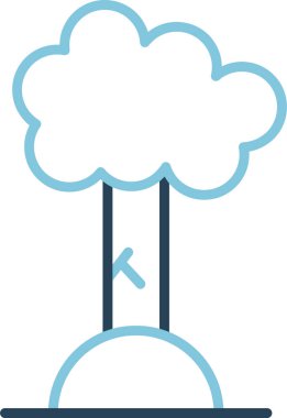 Ağaç. Web simgesi basit illüstrasyon 