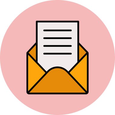 E-posta. Web simgesi basit illüstrasyon 