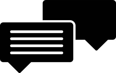 Sohbet mesajı vektör illüstrasyonu