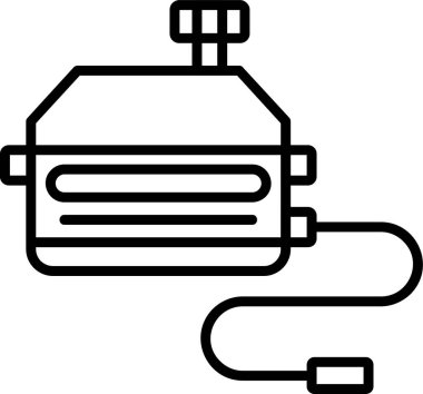 Servo. Web simgesi basit illüstrasyon