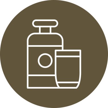 süt ağı ikonu vektör illüstrasyonu 