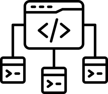 Çerçeve simgesi vektör çizimi