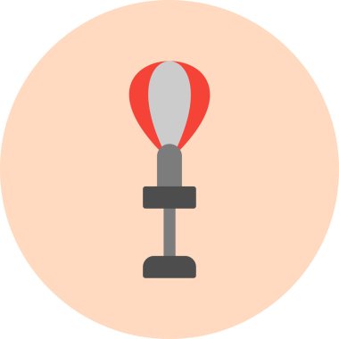 Punching Ball web simgesi, basit vektör illüstrasyonu