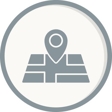 harita pin ikonu vektör illüstrasyonu 