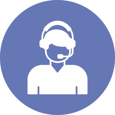 Müşteri hizmet vektör satırı simgesi