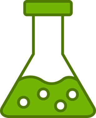 Kimyasal matara simgesi, vektör çizimi basit tasarım