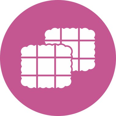 Düz saman simgesinin vektör illüstrasyonu