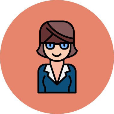 Denetleyici avatar simgesi vektör illüstrasyonu 