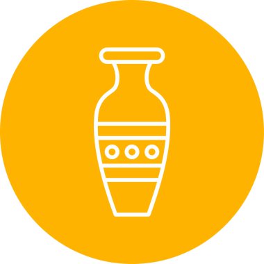 Vazo. Web simgesi basit illüstrasyon