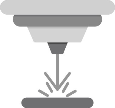 Lazer simgesinin temel doğrusal çizimi