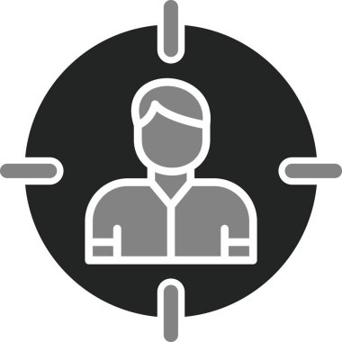 Hedef Seyirci, kullanıcı vektör vektör çizimi 