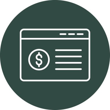 Banka Hesap simgesi vektör çizimi