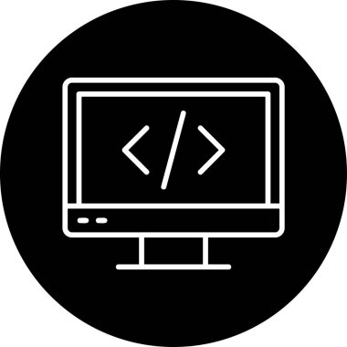 Web Kodlama tasarım vektörü simgesi