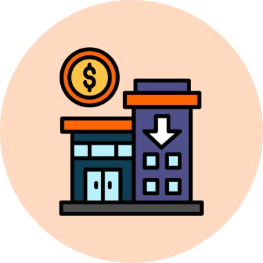 İş Yatırım simgesinin vektör illüstrasyonu