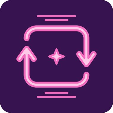 Basit ok simgesi vektör illüstrasyonu