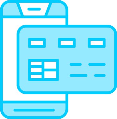 çevrimiçi bankacılık düz vektör simgesi.