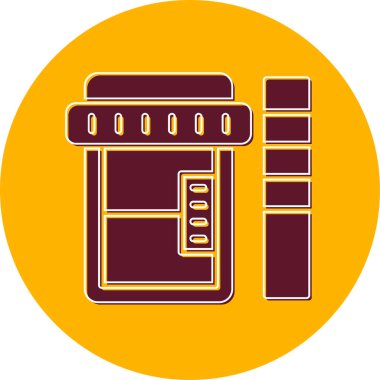 İdrar örneği. Web simgesi basit tasarım