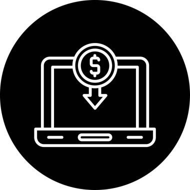 dizüstü bilgisayar simgesi, vektör illüstrasyonu basit tasarım