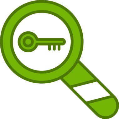 Anahtar kelimeler. Web simgesi basit illüstrasyon