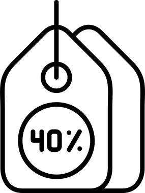 İndirim etiketi vektör illüstrasyonu 